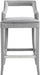 Tiffany Grey Velvet Counter Stool - UK - Home And Beyond