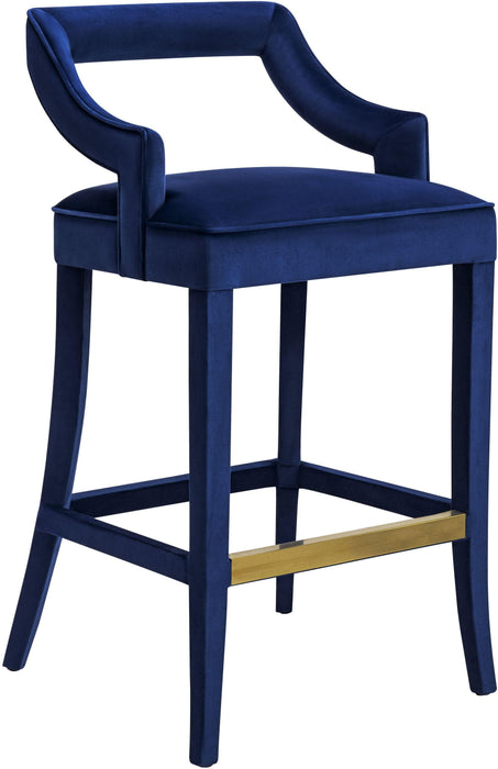 Tiffany Navy Velvet Counter Stool image