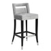 Hart Grey Velvet Bar Stool image