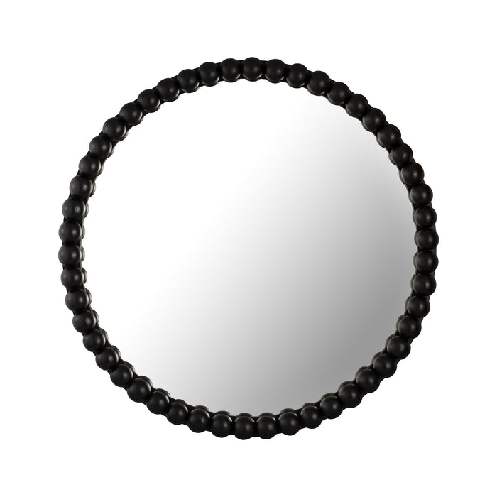 Baria Black Wooden Mirror image