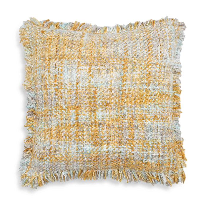 Frazzle Haystack Yellow Cushion - COVER - Home And Beyond