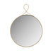 Ravina Braided Brass Round Wall Mirror - Home And Beyond