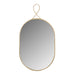 Ravina Braided Brass Oval Wall Mirror - Home And Beyond