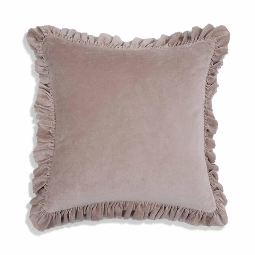 Alessia Distressed Pink Velvet Pillow - Home And Beyond