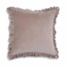 Alessia Distressed Pink Velvet Pillow - Home And Beyond