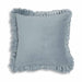 Alessia Distressed Blue Velvet Pillow - Home And Beyond