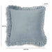 Alessia Distressed Blue Velvet Pillow - Home And Beyond