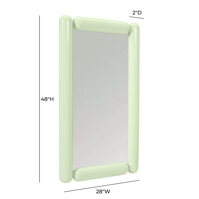Cozzi Mint Green Wall Mirror - Home And Beyond