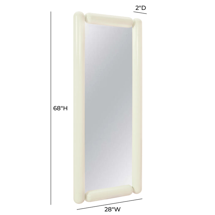 Cozzi Cream Large Floor Mirror - Home And Beyond