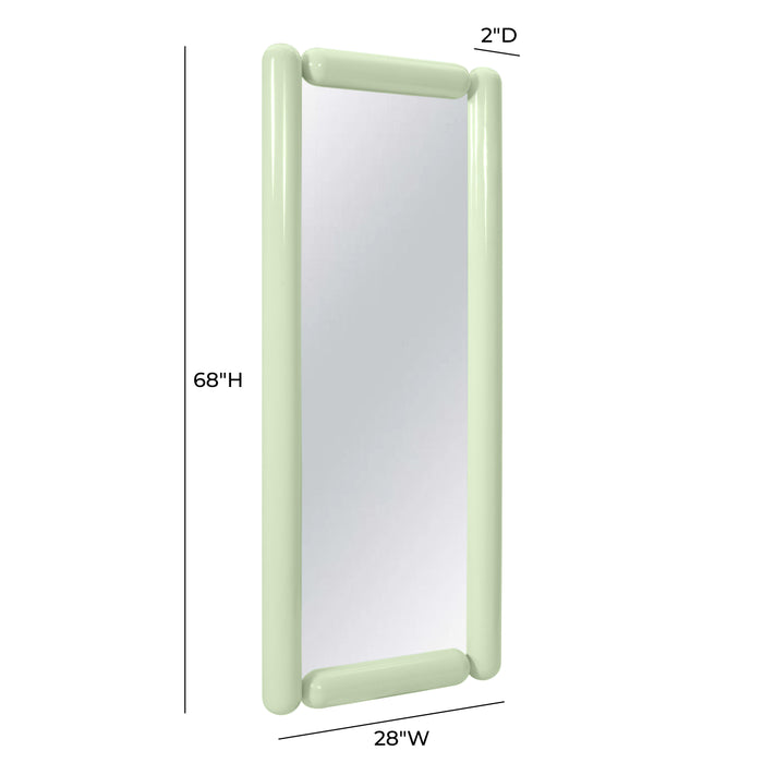 Cozzi Mint Green Large Floor Mirror - Home And Beyond