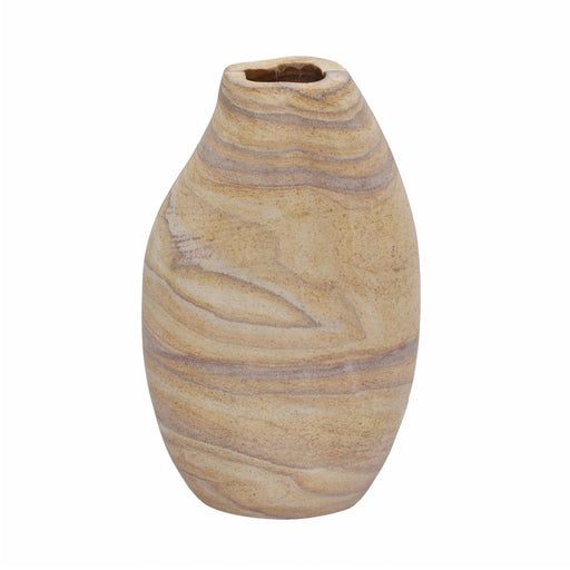 Saava Sandstone Curved Vase - Home And Beyond