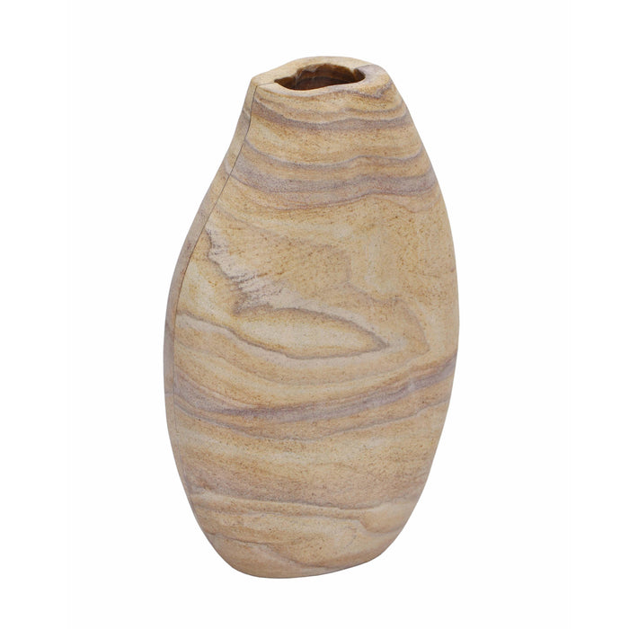 Saava Sandstone Curved Vase - Home And Beyond