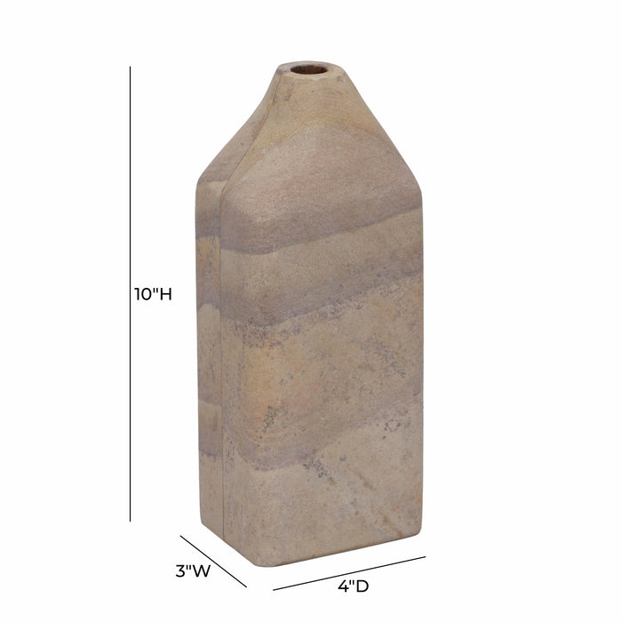 Saava Sandstone Straight Vase - Home And Beyond