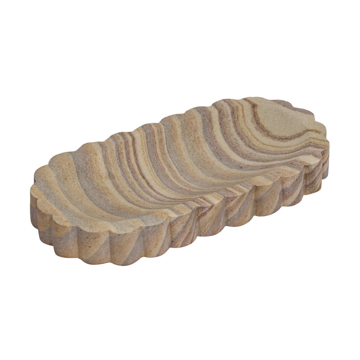 Kira Sandstone Large Tray - Home And Beyond