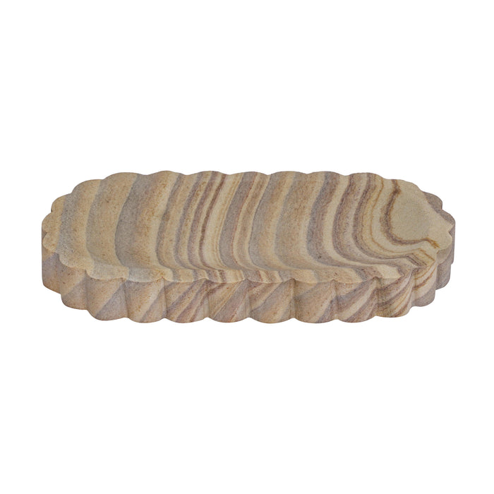 Kira Sandstone Large Tray - Home And Beyond