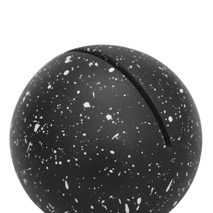 Gabby Speckled Black Round Card Holder - Set of 4 - Home And Beyond