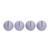 Gabby Speckled Purple Round Card Holder - Set of 4 - Home And Beyond