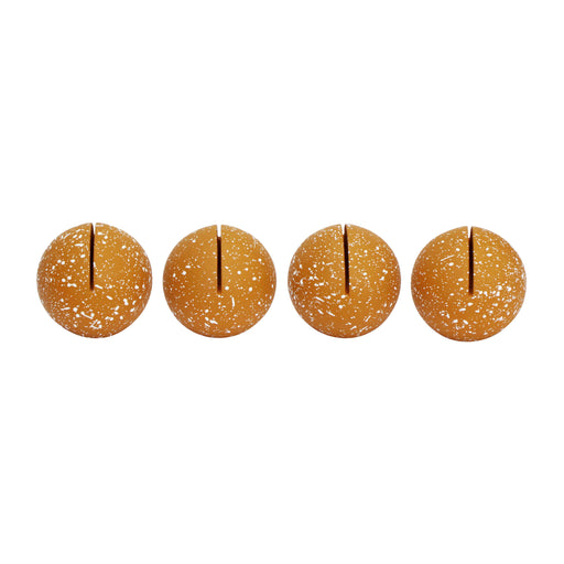 Gabby Speckled Terracotta Round Card Holder - Set of 4 - Home And Beyond