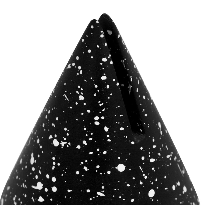 Gabby Speckled Black Cone Card Holder - Set of 4 - Home And Beyond