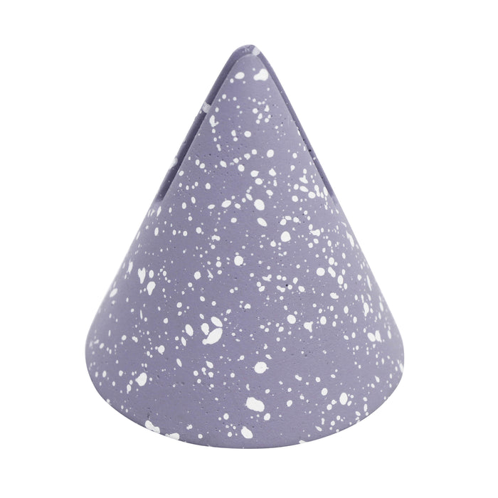 Gabby Speckled Purple Cone Card Holder - Set of 4 - Home And Beyond