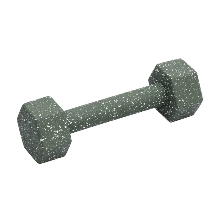 Gabby Speckled Army Green Decorative Dumbbell - Home And Beyond