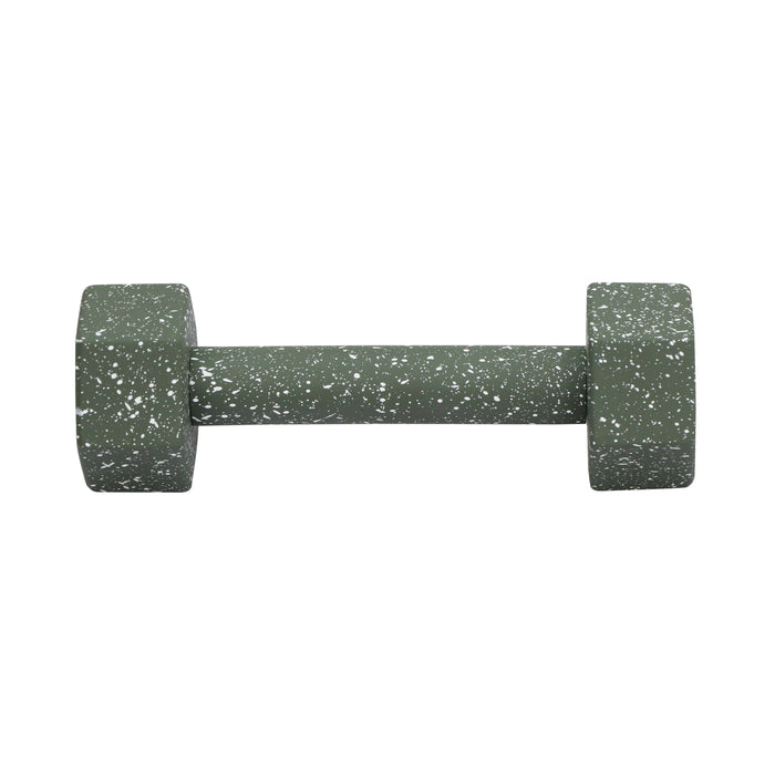 Gabby Speckled Army Green Decorative Dumbbell - Home And Beyond
