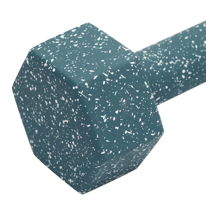 Gabby Speckled Blue Decorative Dumbbell - Home And Beyond