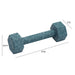 Gabby Speckled Blue Decorative Dumbbell - Home And Beyond