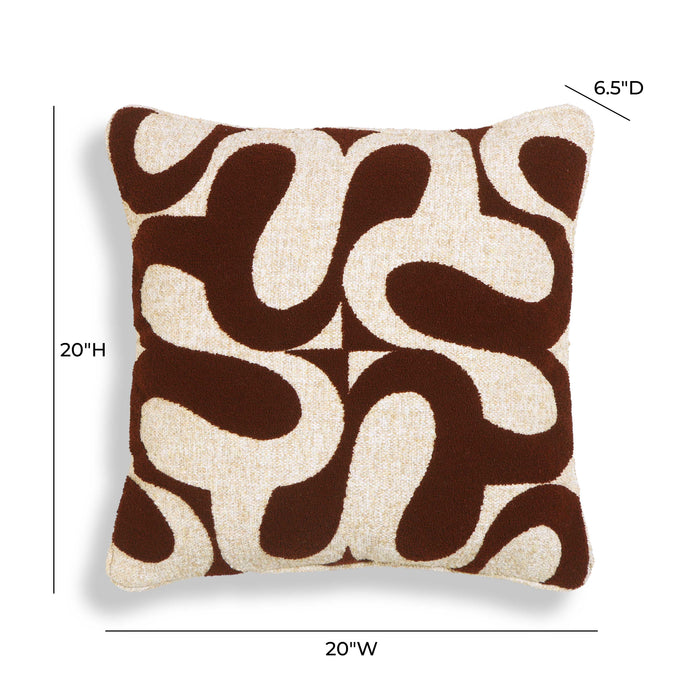 Bonney Chocolate Brown Boucle Accent Cushion - Home And Beyond