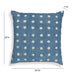 Indigo Dots Cotton 20 inch Square Accent Pillow - Home And Beyond