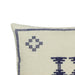 Aztec 20" Cream &amp; Indigo Wool Square Throw Pillow Cover - Home And Beyond