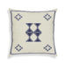 Aztec Cream & Indigo Wool 20 inch Square Accent Cushion - Home And Beyond