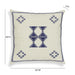 Aztec Cream & Indigo Wool 20 inch Square Accent Cushion - Home And Beyond