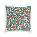Tulip Embroidered Floral Wool 20 inch Square Accent Cushion - Home And Beyond