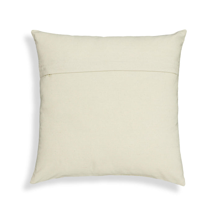 Tulip Embroidered Floral Wool 20 inch Square Accent Cushion - Home And Beyond