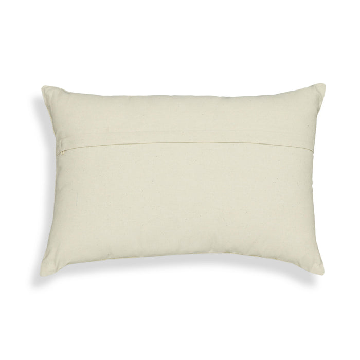 Blossom Embroidered Daisy Wool 24 x 16 inch Accent Cushion - Home And Beyond