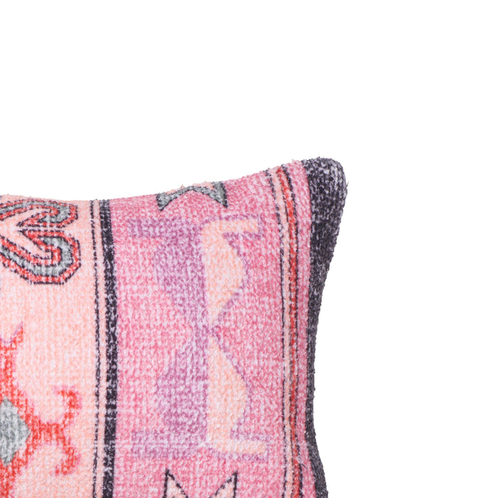 Persia Pink Cotton 27 x 10 inch Bolster Pillow - Home And Beyond