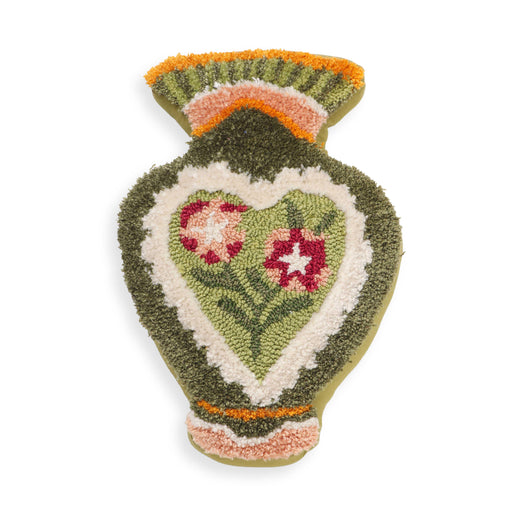 Amphorae Green Tufted Accent Pillow - Home And Beyond