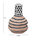 Cotton Mache Vase in Modernist Print - Home And Beyond