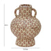 Cotton Mache Vase in Peach Paisley - Home And Beyond