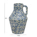 Cotton Mache Vase in Lisbon Tile - Home And Beyond