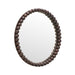 Baria 30" Wooden Round Wall Mirror - Home And Beyond