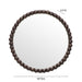 Baria 30" Wooden Round Wall Mirror - Home And Beyond