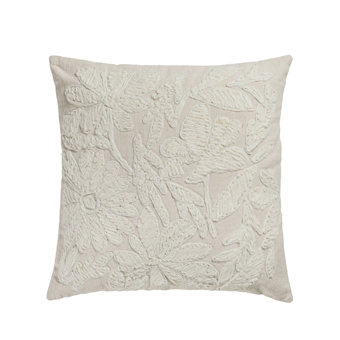 Tabitha 20" Square Embroidered Throw Pillow - Home And Beyond