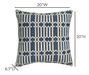 Maresh 20" Square Woven Throw Pillow - Home And Beyond