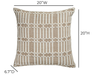 Maresh 20" Square Woven Throw Pillow - Home And Beyond