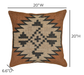 Terra 20" Square Wool and Jute Kilim Throw Pillow - Home And Beyond