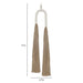 Pasha Natural Cotton Jute Tassel Wall Decor - Home And Beyond