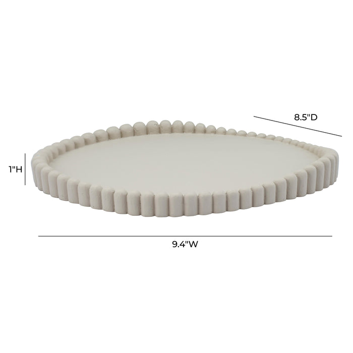 Alna Cream Catchall Tray - Home And Beyond