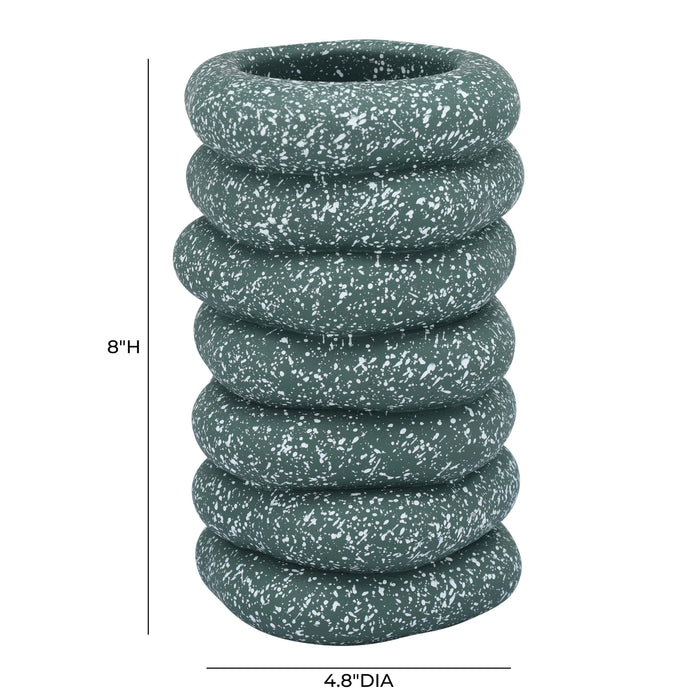 Gabby Speckled Cairn Vase - Home And Beyond